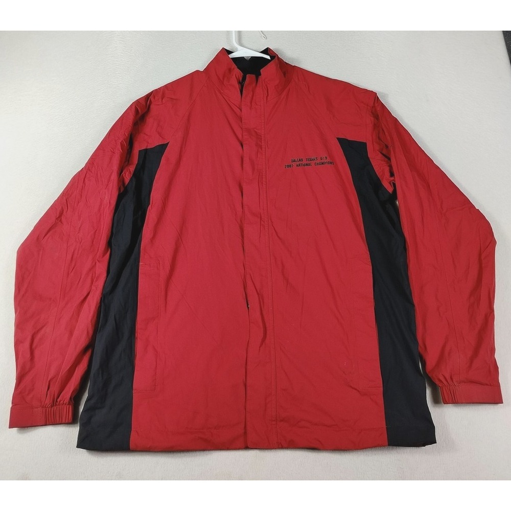 Dallas Texans Jacket Mens Large Red Soccer Nike Golf NikeFIT Storm 2007 Champs